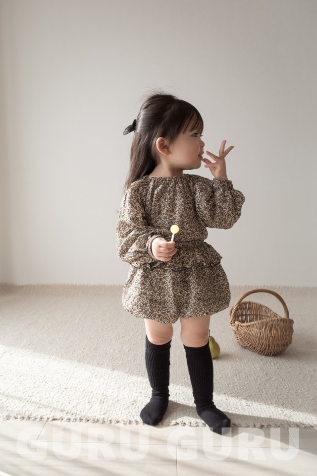 Guru Guru - Korean Baby Fashion - #onlinebabyshop - Flower Set - 4