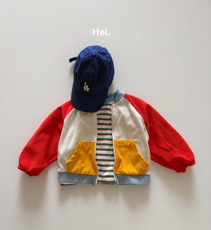 Hei - Korean Children Fashion - #Kfashion4kids - Color Block Stripe Tee - 8