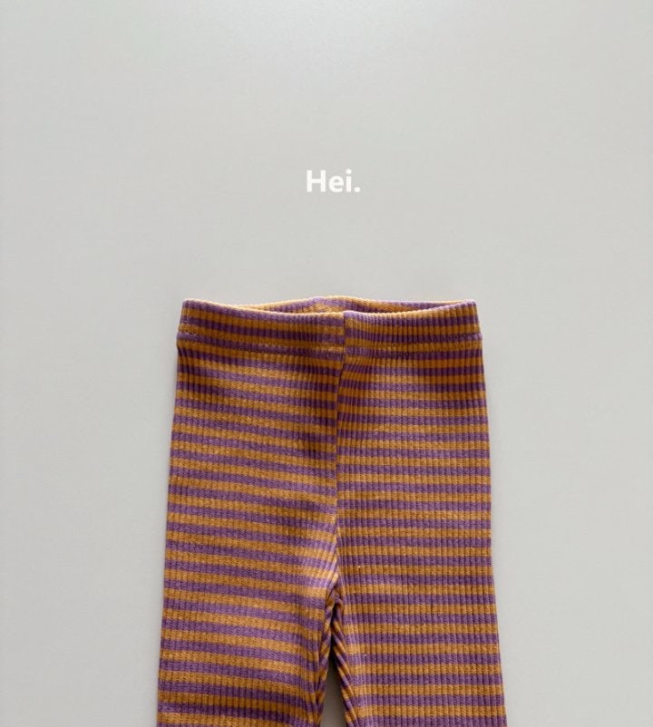 Hei - Korean Children Fashion - #childofig - Stripe Leggings - 3