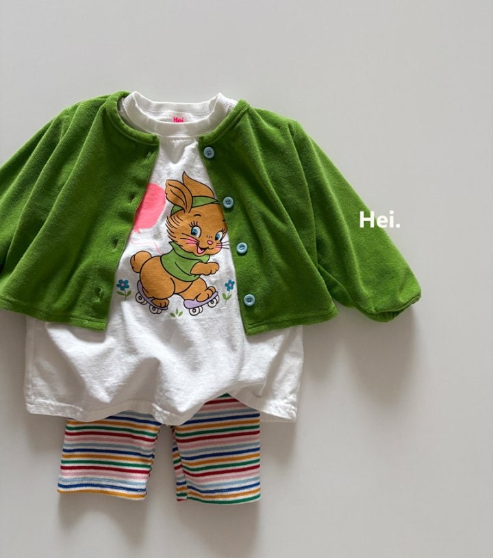 Hei - Korean Children Fashion - #designkidswear - Rabbit Long Tee - 12