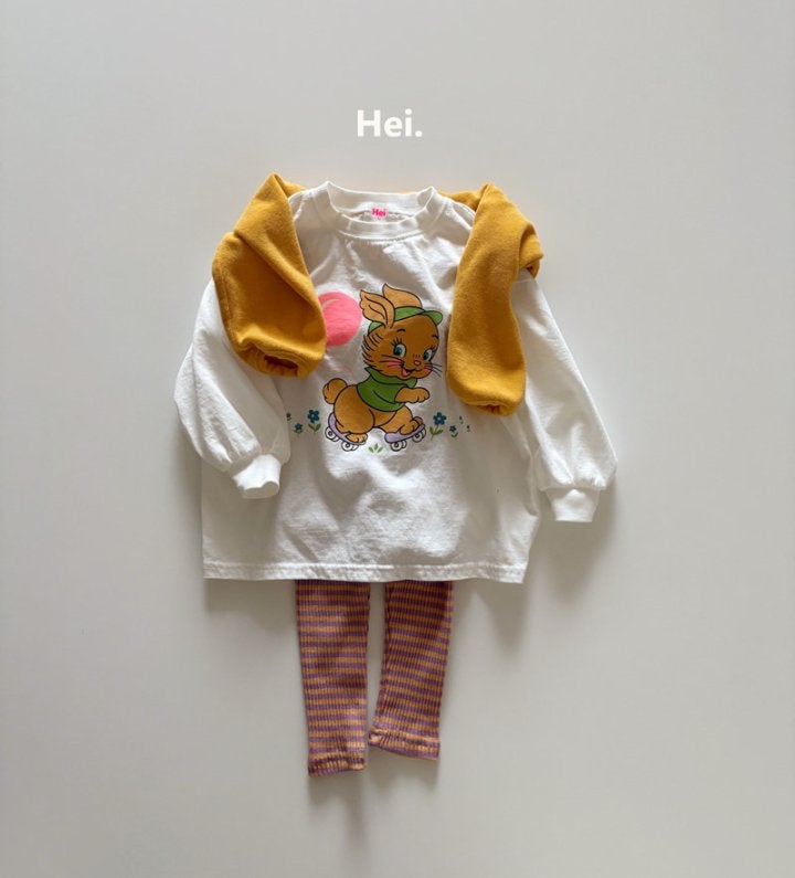 Hei - Korean Children Fashion - #fashionkids - Stripe Leggings - 7