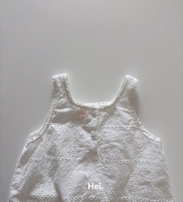 Hei - Korean Children Fashion - #discoveringself - Lace Layered One-piece - 4