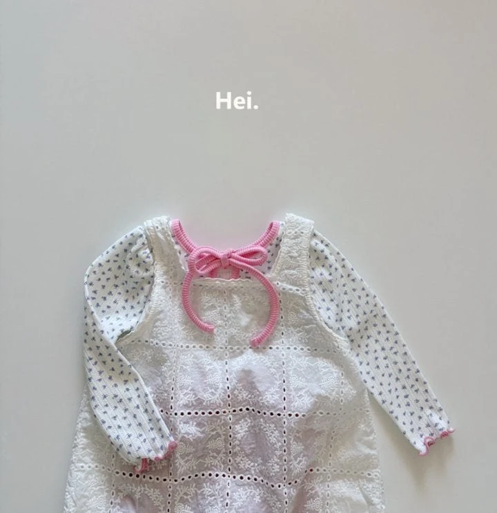Hei - Korean Children Fashion - #kidsshorts - Lace Layered One-piece - 5