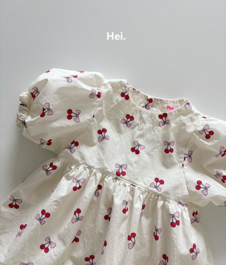 Hei - Korean Children Fashion - #kidsshorts - Cherry One-piece - 3