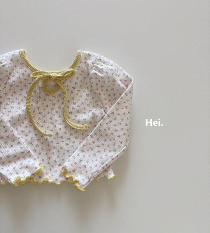 Hei - Korean Children Fashion - #kidsstore - Petite Ribbon Tee - 12