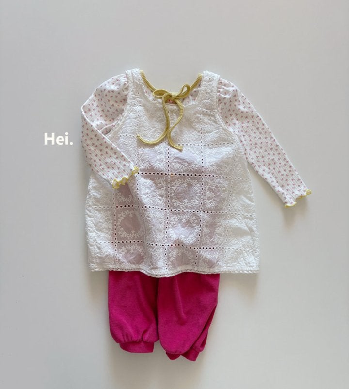 Hei - Korean Children Fashion - #kidzfashiontrend - Lace Layered One-piece - 7