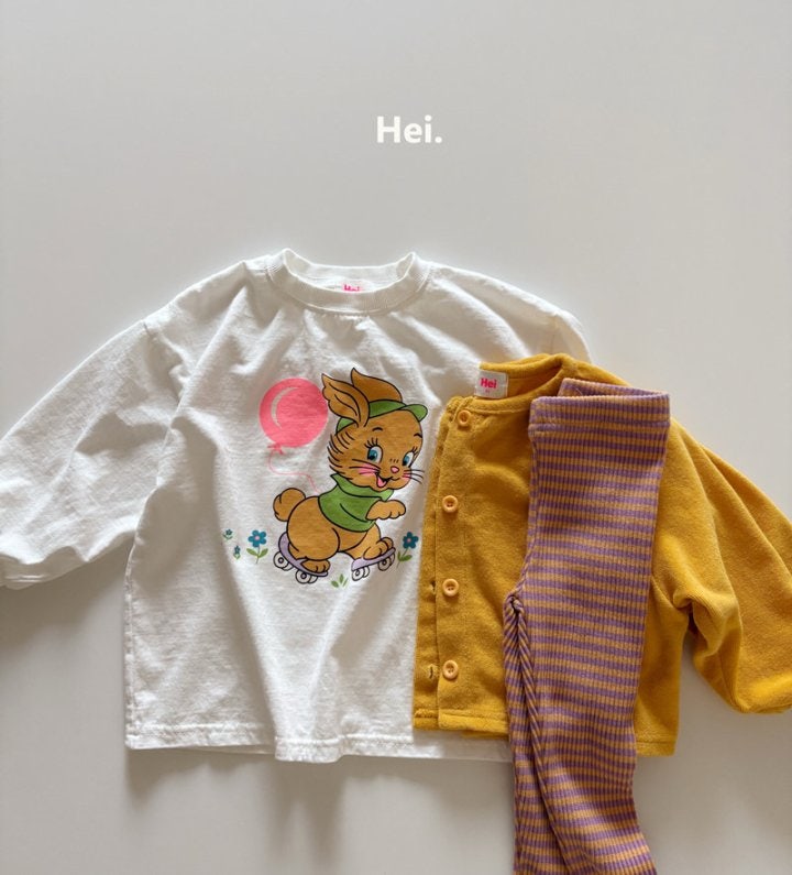 Hei - Korean Children Fashion - #littlefashionista - Rabbit Long Tee - 3