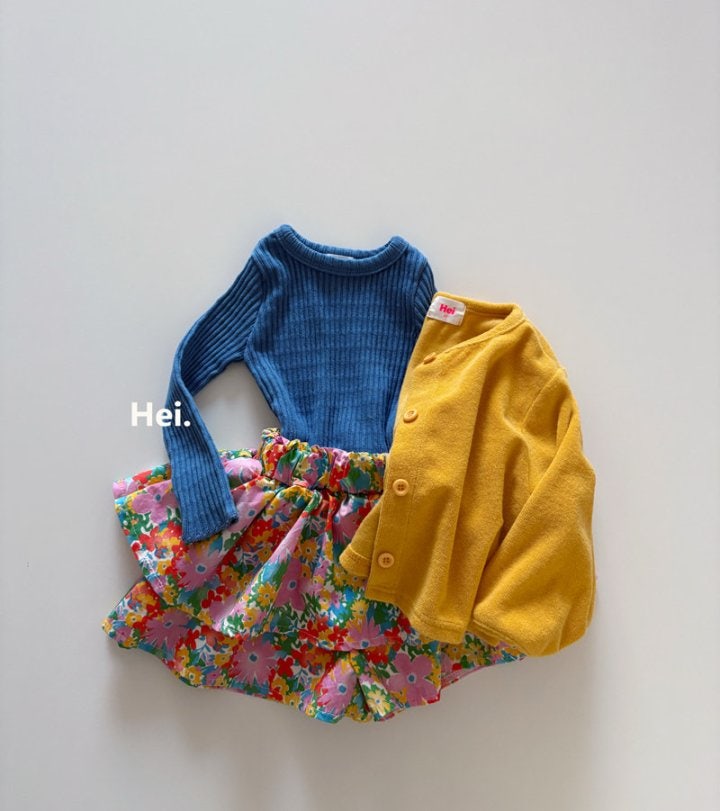 Hei - Korean Children Fashion - #littlefashionista - Flower Bouquet Cancan Culottes - 10