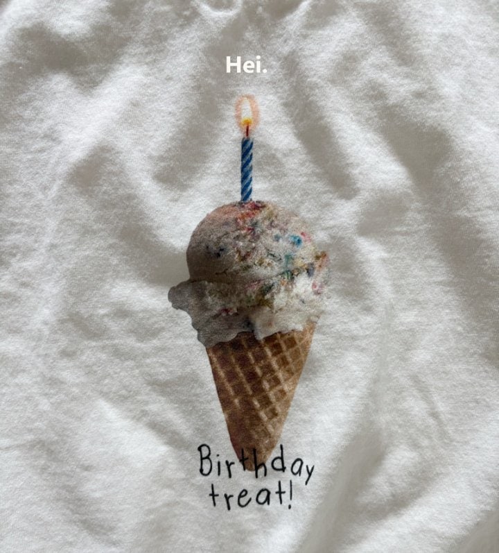 Hei - Korean Children Fashion - #magicofchildhood - Ice Cream Tee - 2