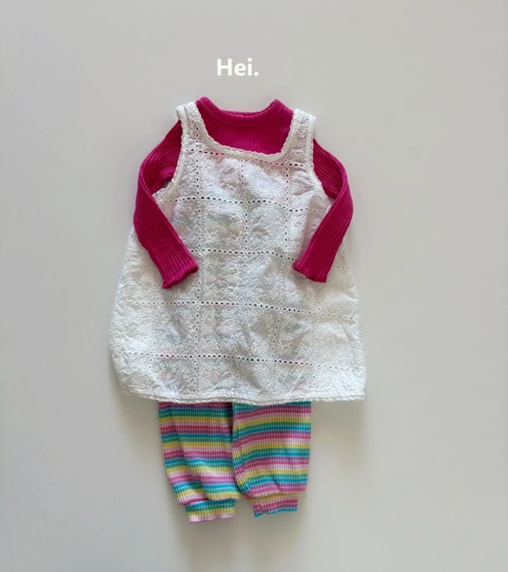 Hei - Korean Children Fashion - #magicofchildhood - Lace Layered One-piece - 10