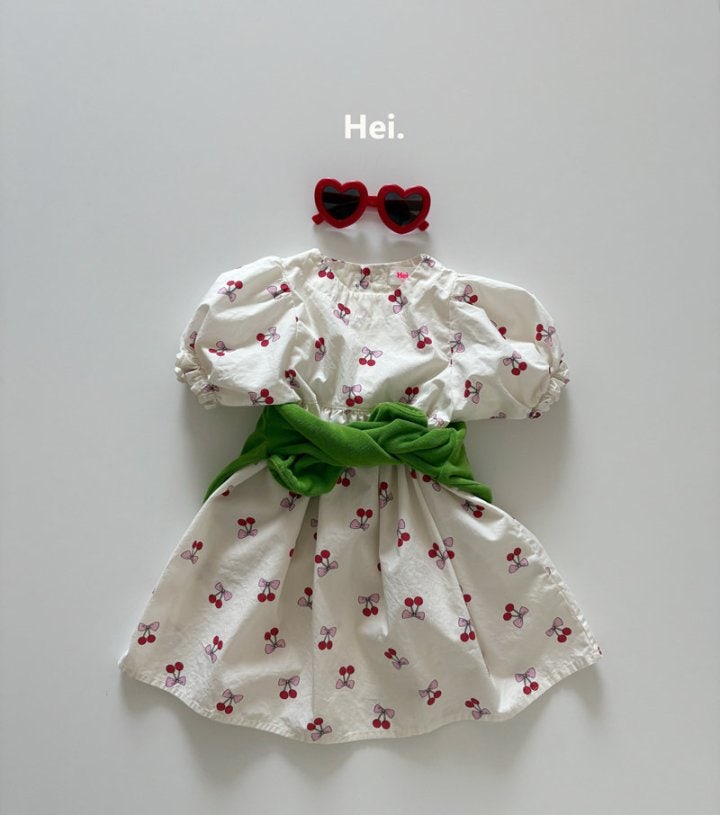 Hei - Korean Children Fashion - #magicofchildhood - Cherry One-piece - 8