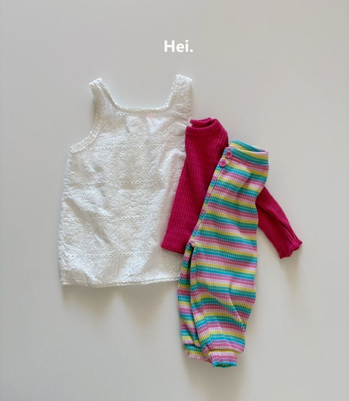 Hei - Korean Children Fashion - #minifashionista - Lace Layered One-piece - 11