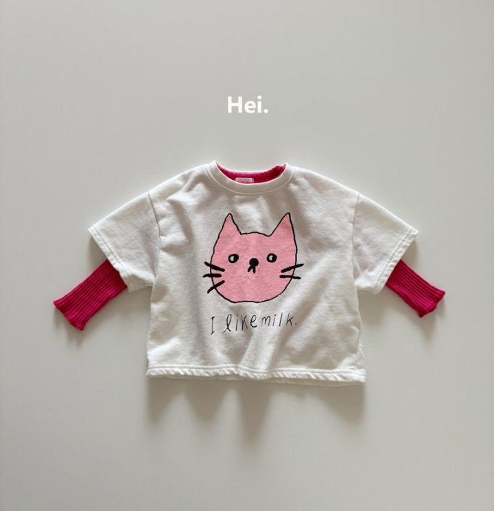 Hei - Korean Children Fashion - #prettylittlegirls - Kitty Tee - 10