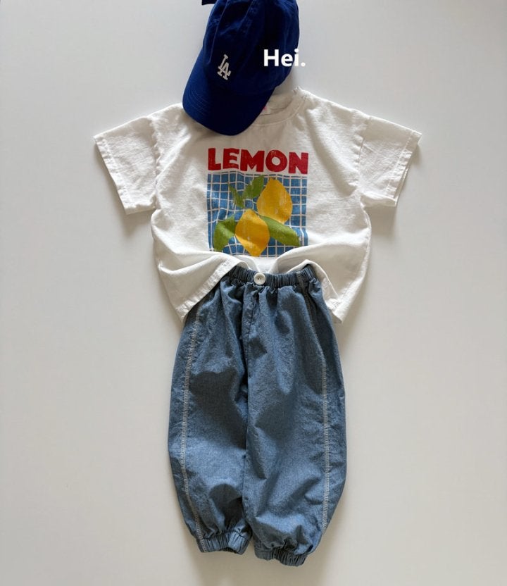 Hei - Korean Children Fashion - #prettylittlegirls - Lemon Tee - 5