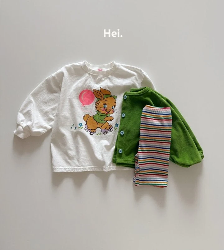 Hei - Korean Children Fashion - #stylishchildhood - Rabbit Long Tee - 9