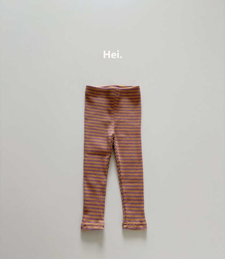 Hei - Korean Children Fashion - #stylishchildhood - Stripe Leggings - 2