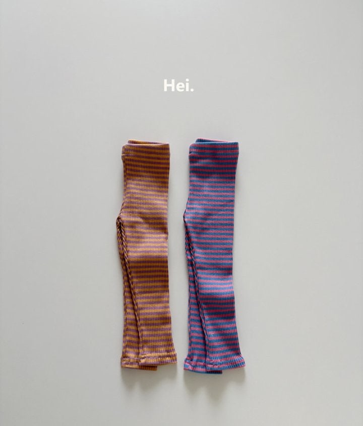 Hei - Korean Children Fashion - #toddlerclothing - Stripe Leggings