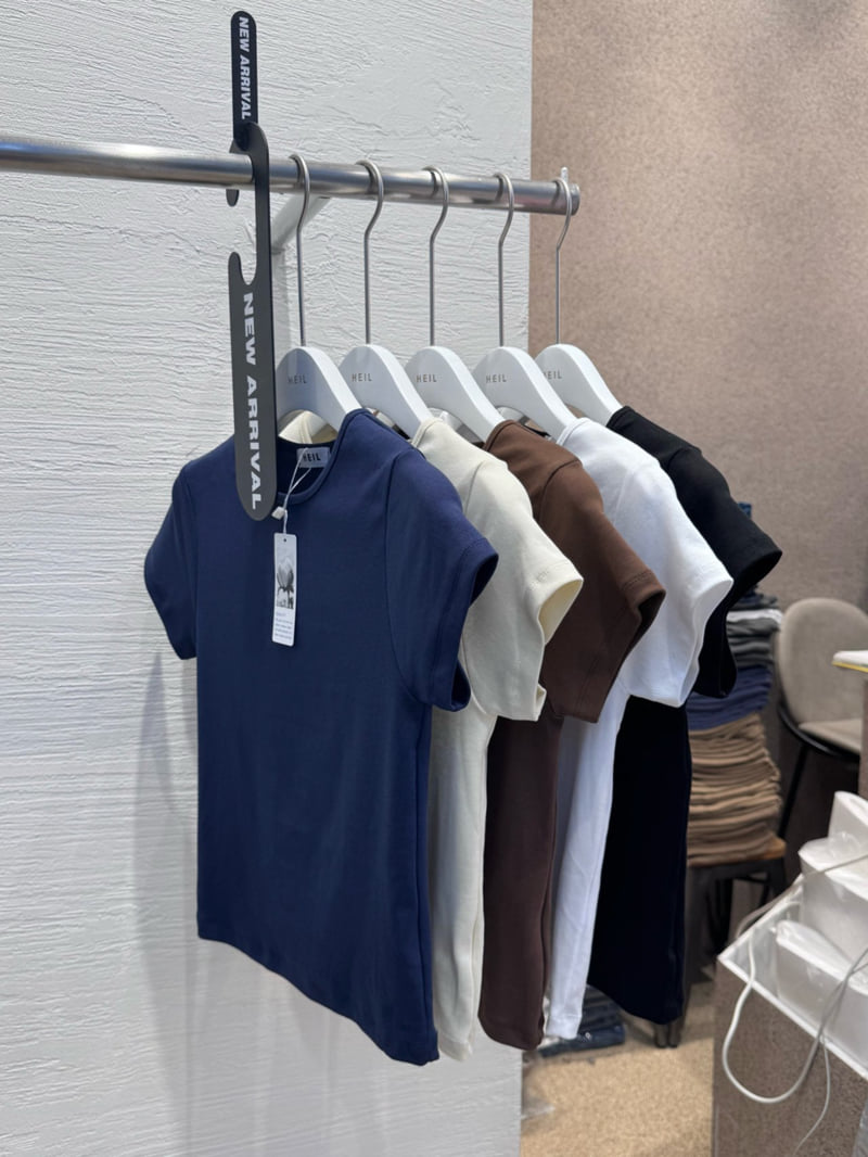 Heil - Korean Women Fashion - #momslook - Chewing Ribbed Tee