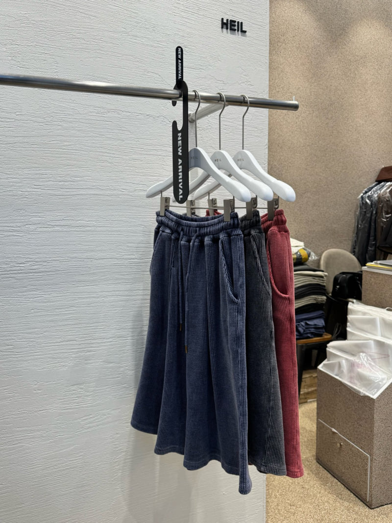 Heil - Korean Women Fashion - #restrostyle - Pigment Waffle Bermuda Pants - 8