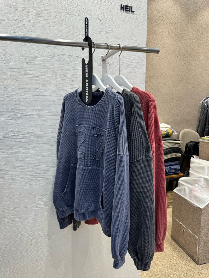 Heil - Korean Women Fashion - #shopsmall - Pigment Waffle Sweatshirt - 9