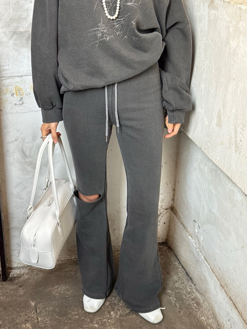 Heil - Korean Women Fashion - #vintageinspired - Pigment Vintage Bootcut Pants - 6