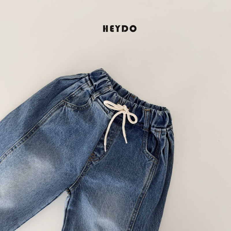 Heydo - Korean Children Fashion - #kidzfashiontrend - Gino Curve Denim Pants - 4