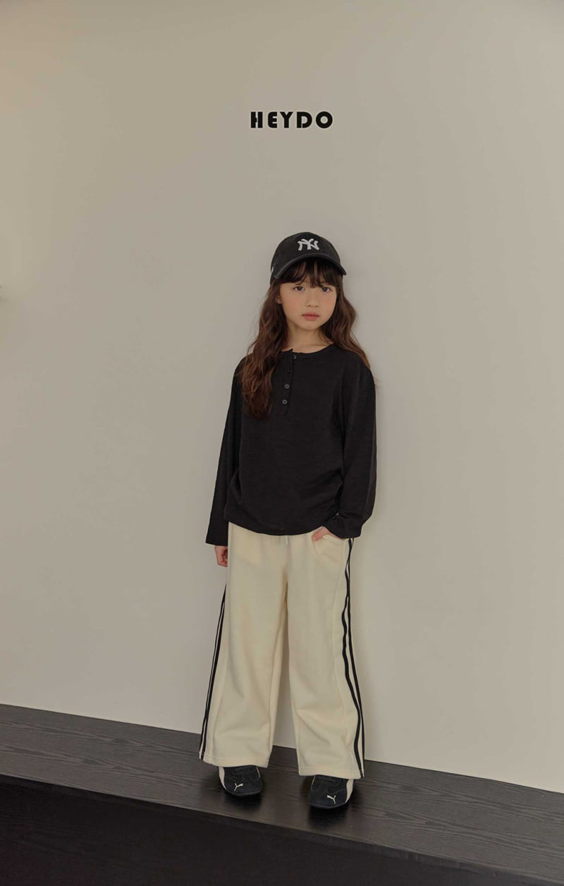 Heydo - Korean Children Fashion - #childofig - Henley Neck Tee - 11