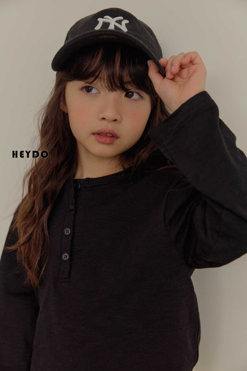Heydo - Korean Children Fashion - #childofig - Henley Neck Tee - 12