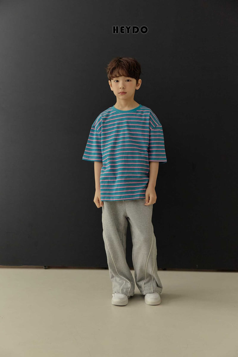 Heydo - Korean Children Fashion - #childofig - Day Stripe Short Sleeve Tee - 10