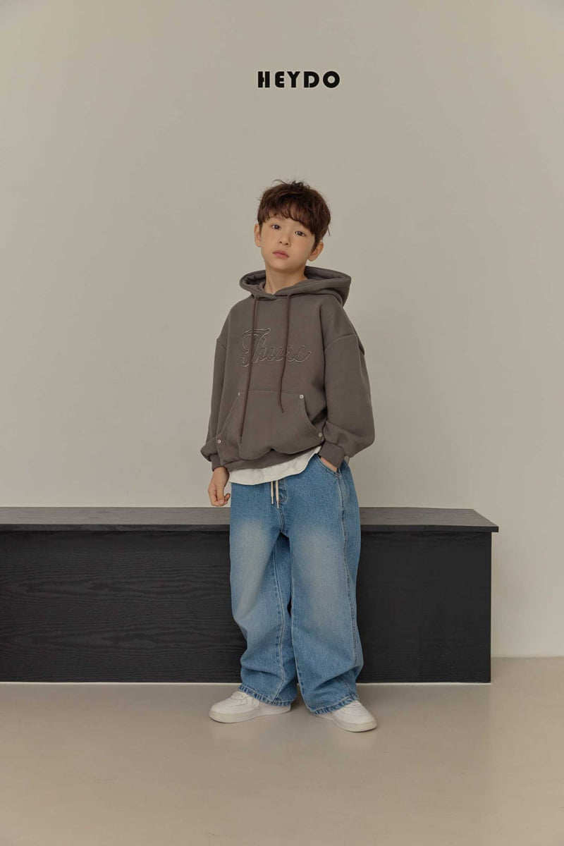 Heydo - Korean Children Fashion - #childofig - Gino Curve Denim Pants - 10