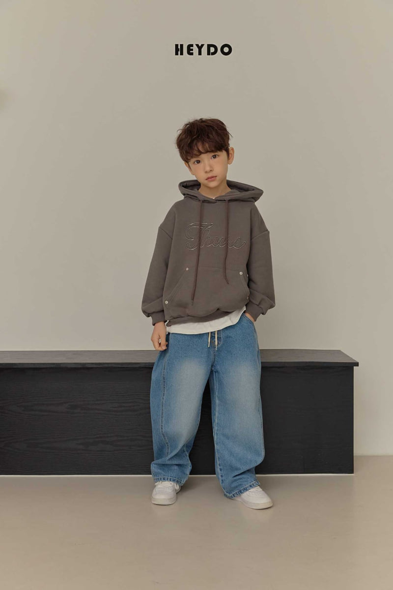 Heydo - Korean Children Fashion - #childofig - Gino Curve Denim Pants - 9