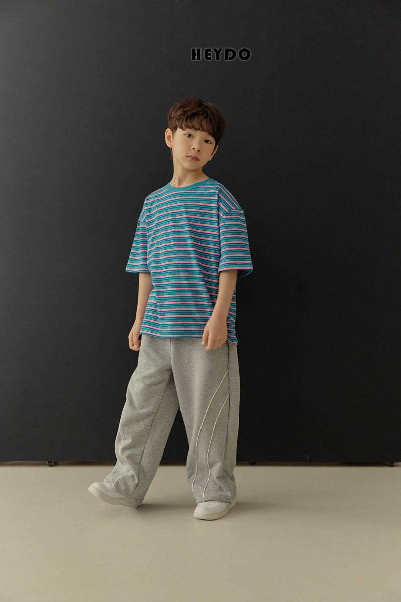 Heydo - Korean Children Fashion - #childrensboutique - Day Stripe Short Sleeve Tee - 12