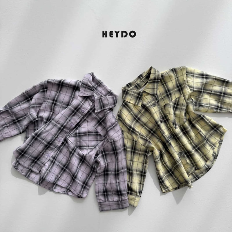 Heydo - Korean Children Fashion - #designkidswear - Faded Check Shirt