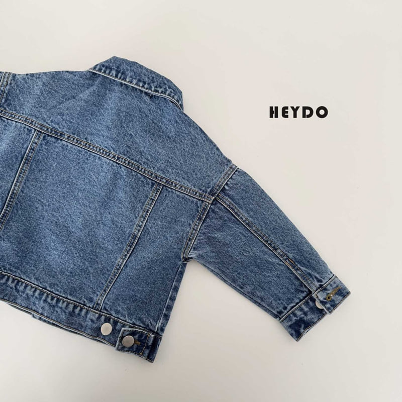 Heydo - Korean Children Fashion - #childrensboutique - Pure Denim Jacket - 4