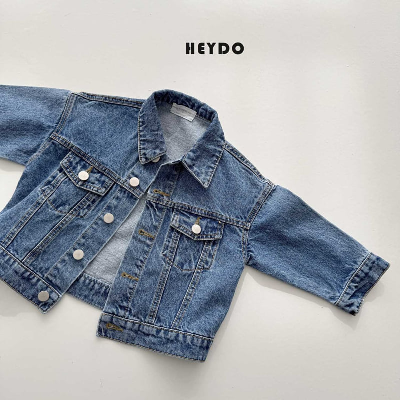 Heydo - Korean Children Fashion - #discoveringself - Pure Denim Jacket - 5