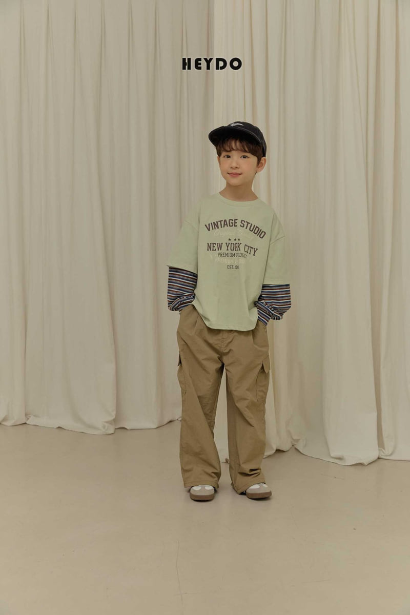 Heydo - Korean Children Fashion - #kidsshorts - Vintage Layered Tee - 12