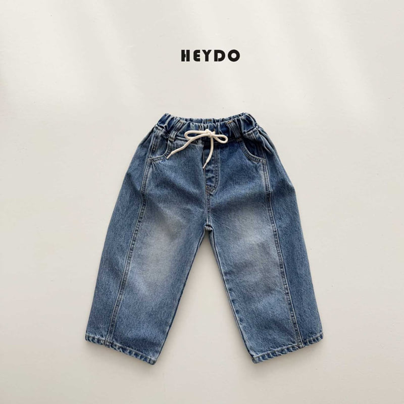 Heydo - Korean Children Fashion - #kidsshorts - Gino Curve Denim Pants
