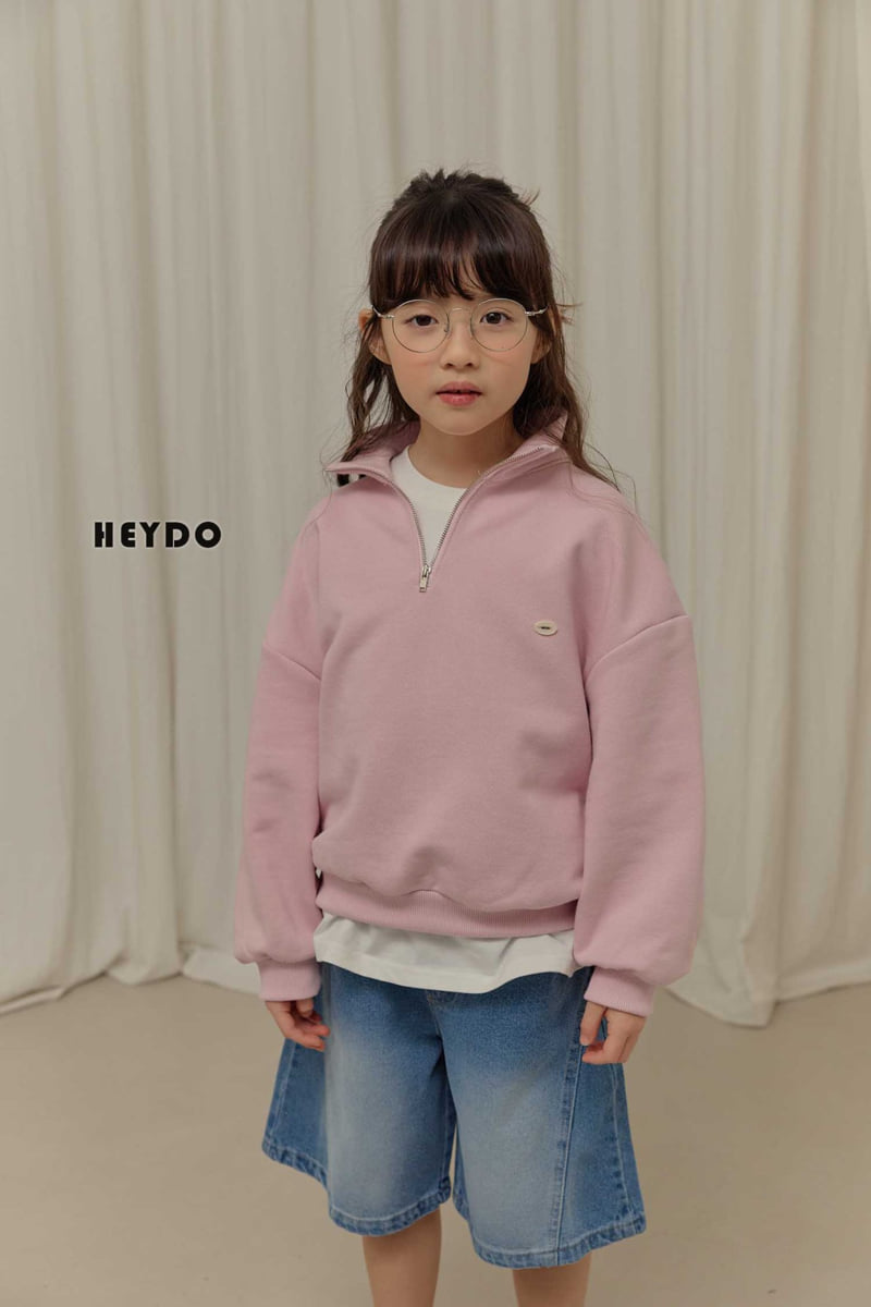 Heydo - Korean Children Fashion - #kidsshorts - Luke Half-zip Sweatshirt - 9