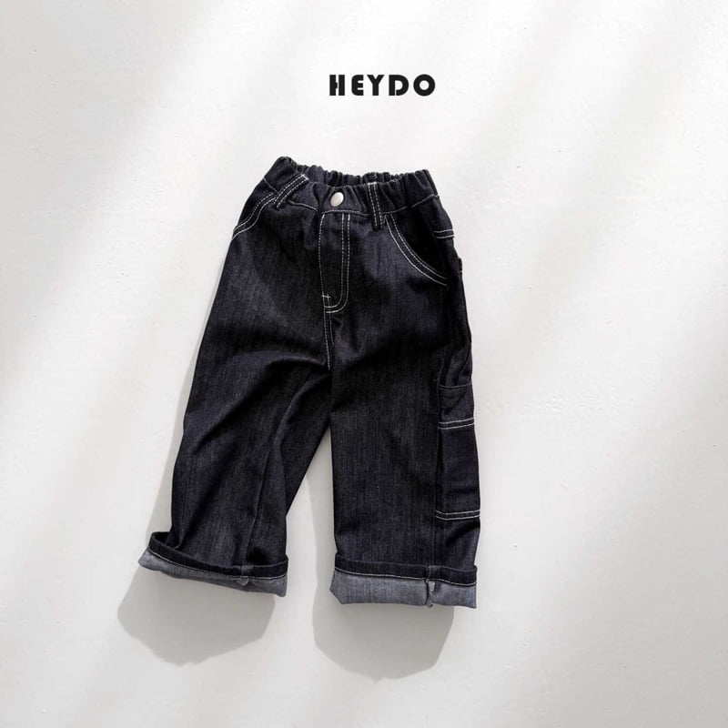Heydo - Korean Children Fashion - #kidsstore - Pit Hook Denim Pants