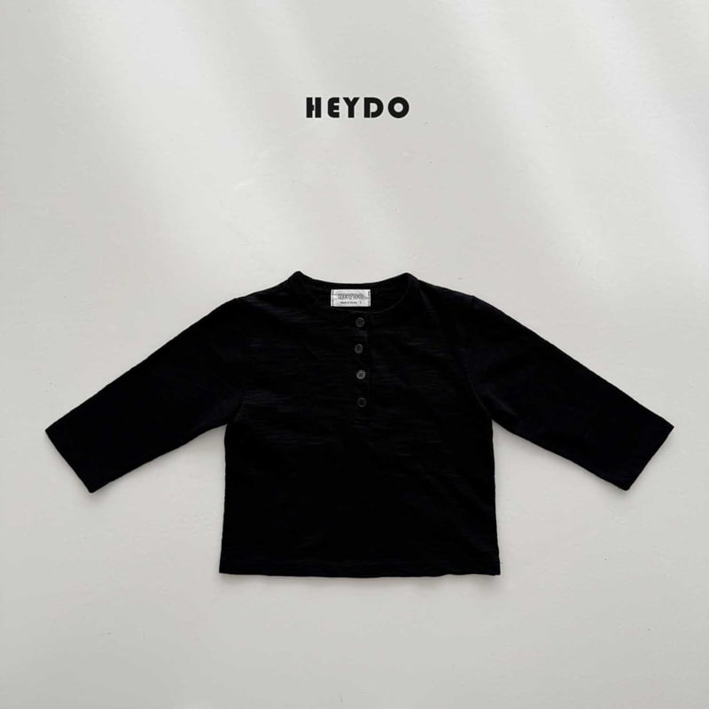 Heydo - Korean Children Fashion - #kidsshorts - Henley Neck Tee - 4