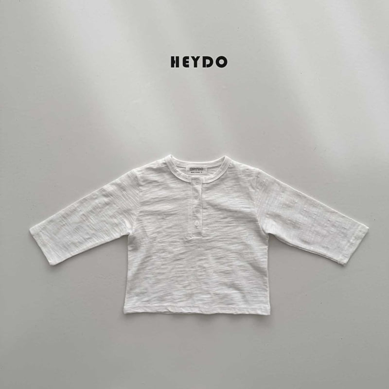 Heydo - Korean Children Fashion - #kidzfashiontrend - Henley Neck Tee - 5