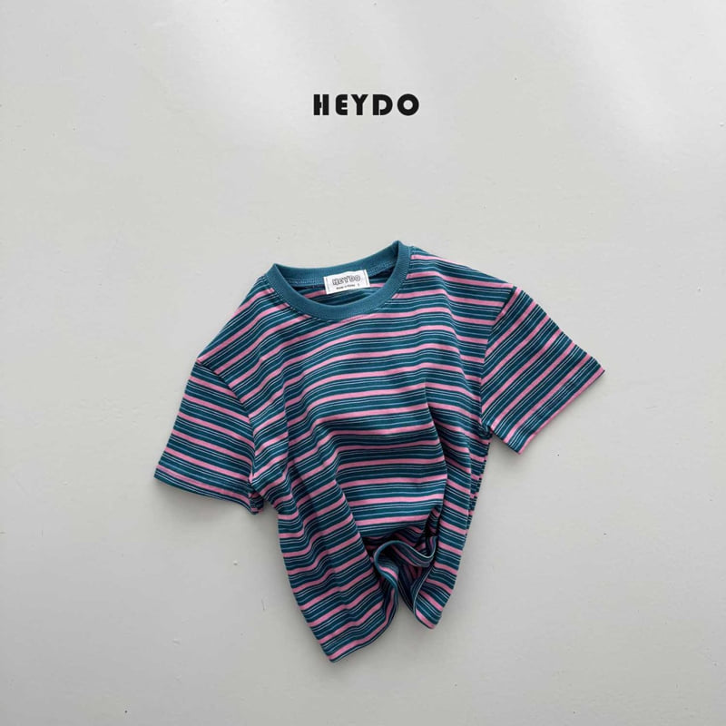 Heydo - Korean Children Fashion - #kidsstore - Day Stripe Short Sleeve Tee - 4