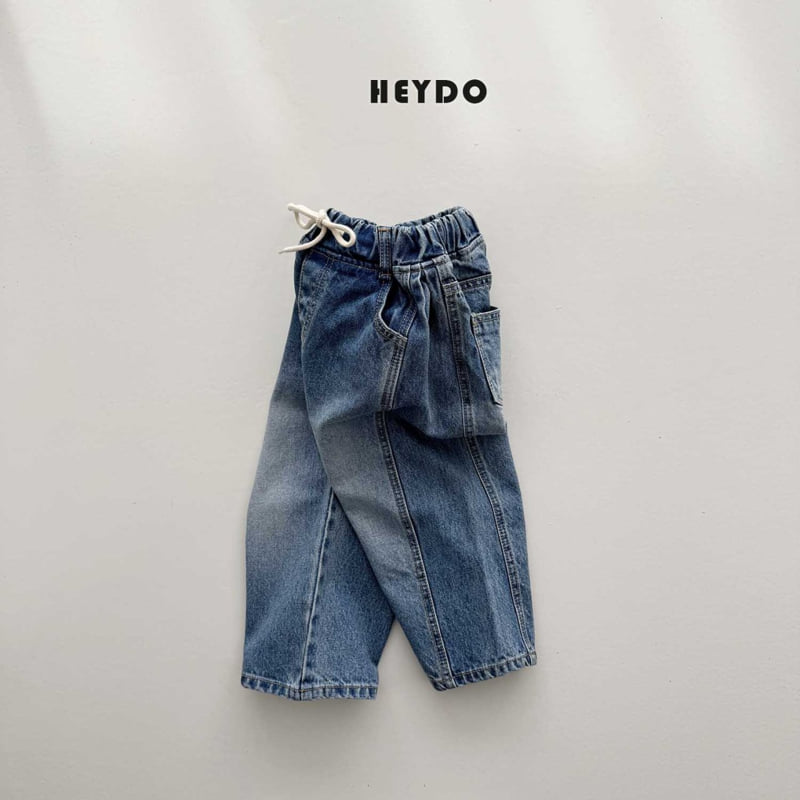 Heydo - Korean Children Fashion - #kidzfashiontrend - Gino Curve Denim Pants - 3