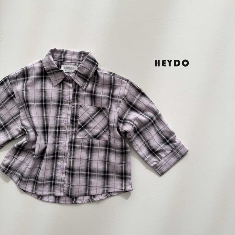 Heydo - Korean Children Fashion - #littlefashionista - Faded Check Shirt - 8