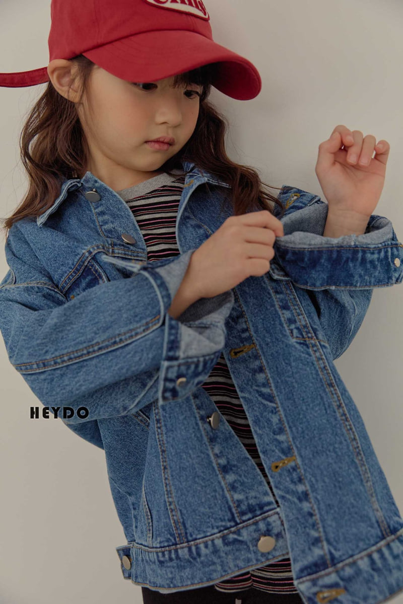Heydo - Korean Children Fashion - #littlefashionista - Pure Denim Jacket - 11