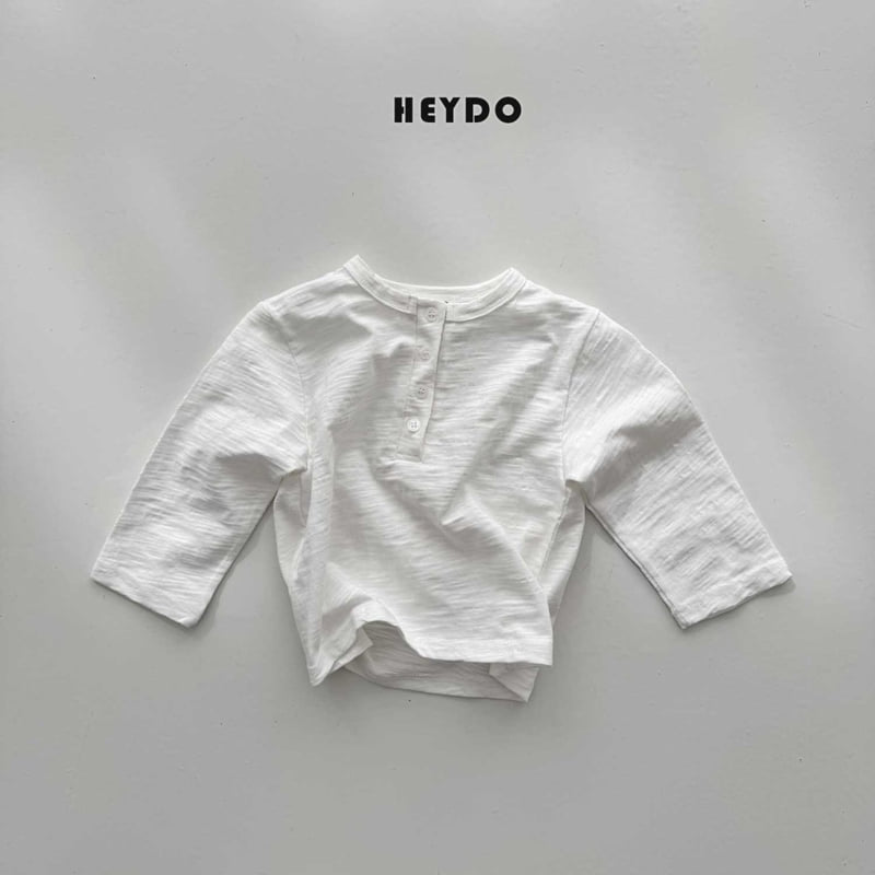 Heydo - Korean Children Fashion - #littlefashionista - Henley Neck Tee - 7
