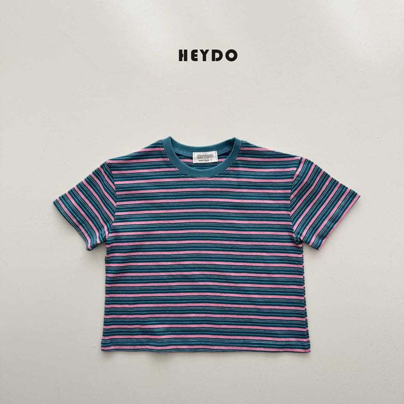 Heydo - Korean Children Fashion - #littlefashionista - Day Stripe Short Sleeve Tee - 6