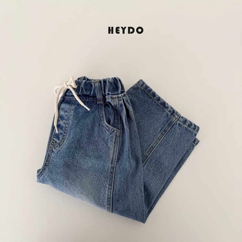 Heydo - Korean Children Fashion - #littlefashionista - Gino Curve Denim Pants - 5