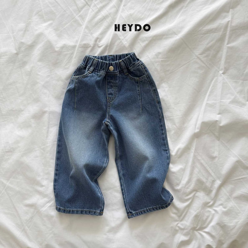 Heydo - Korean Children Fashion - #littlefashionista - Dart Denim Pants - 4
