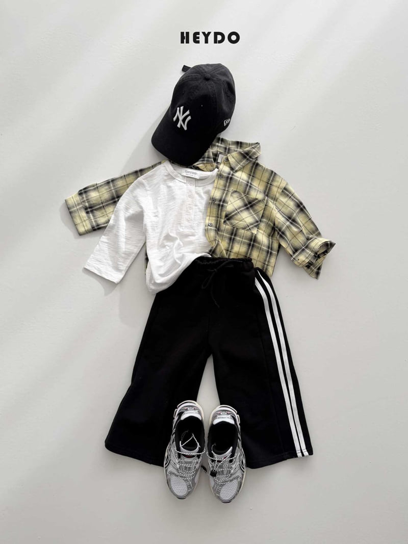 Heydo - Korean Children Fashion - #magicofchildhood - Henley Neck Tee - 8